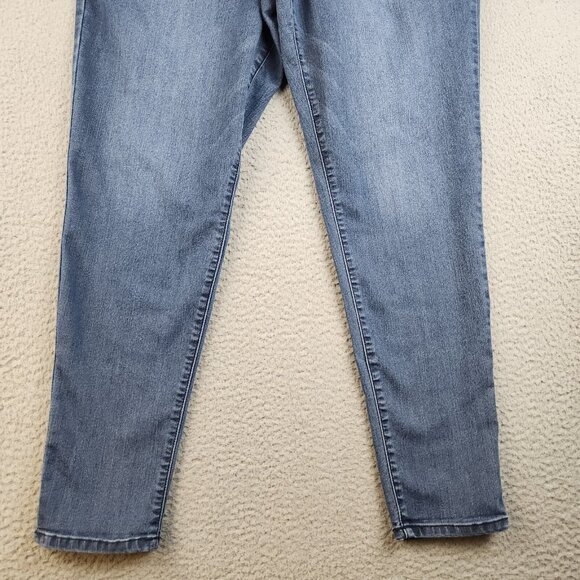 Democracy Indigo Ankle Skimmer Skinny Jeans Womens 16 Ab Solution Mid Rise Blue - Picture 8 of 13